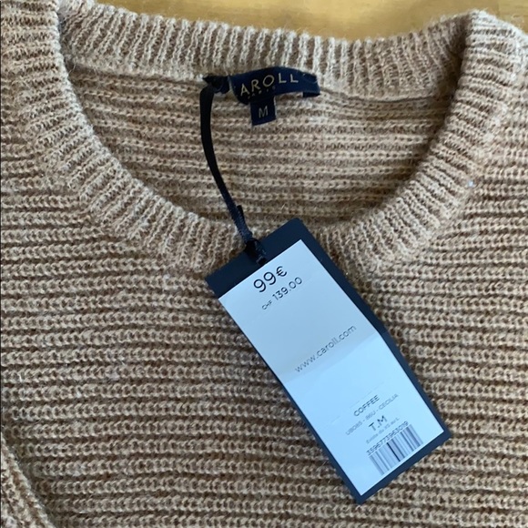Tan Mohair Caroll Sweater - from Paris! NWT! - Picture 2 of 4